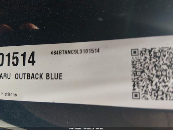 2020 SUBARU OUTBACK LIMITED
