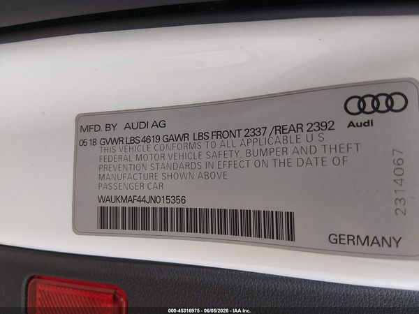 2018 AUDI A4