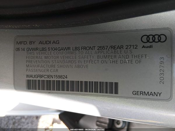 2014 AUDI A6 2.0T PREMIUM