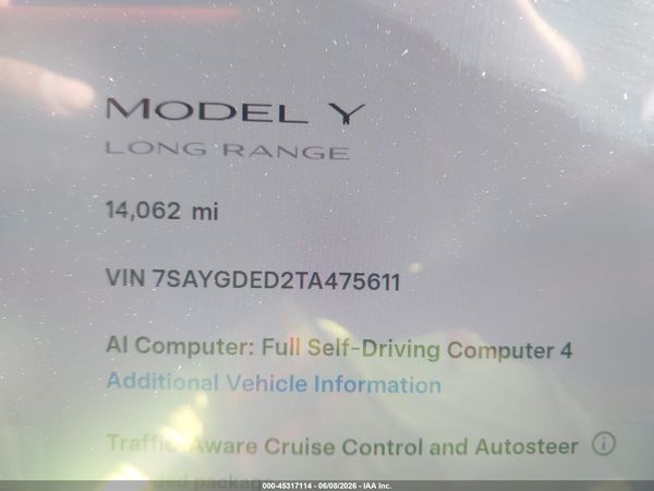 2026 TESLA MODEL Y