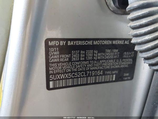 2012 BMW X3 XDRIVE28I