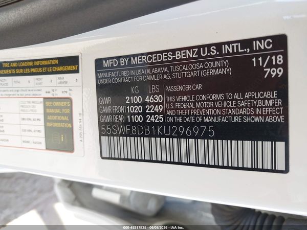 2019 MERCEDES-BENZ C 300 C300