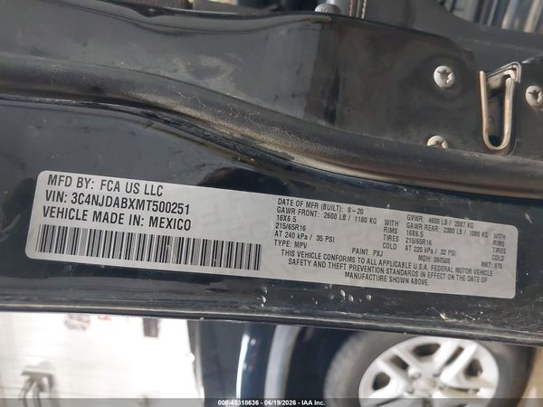 2021 JEEP COMPASS SPORT 4X4