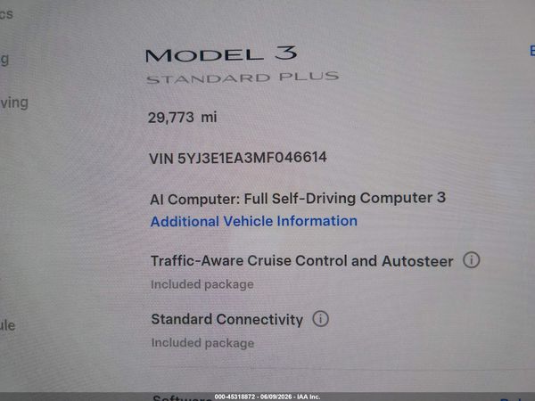 2021 TESLA MODEL 3