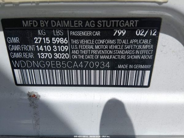 2012 MERCEDES-BENZ S 550 4MATIC