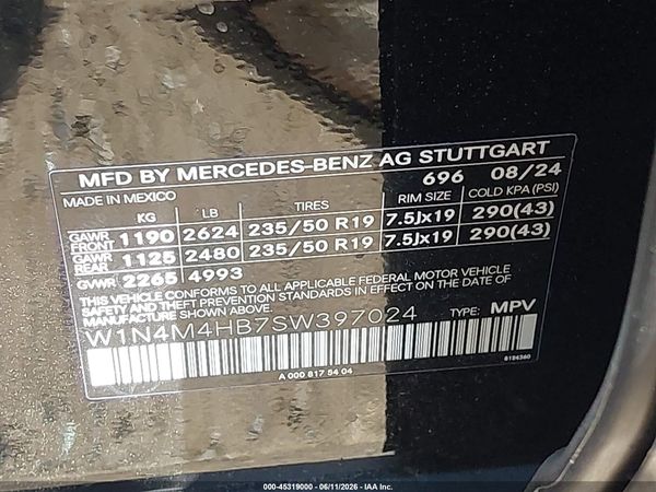 2025 MERCEDES-BENZ GLB 250 4MATIC