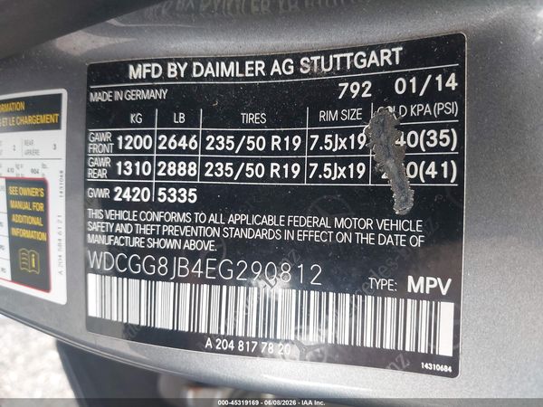 2014 MERCEDES-BENZ GLK 350 4MATIC