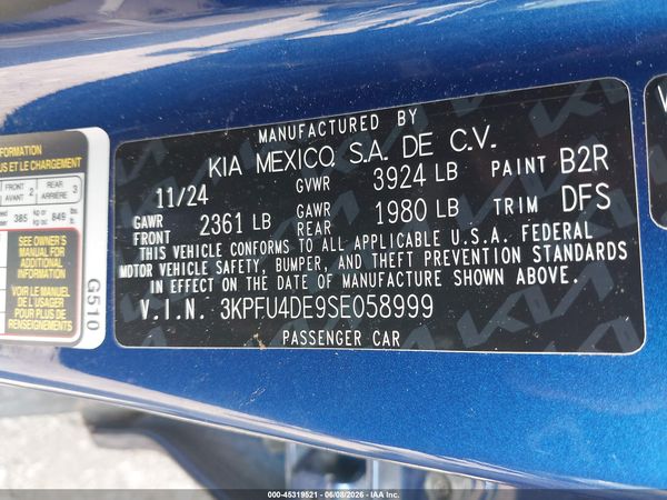 2025 KIA K4 EX