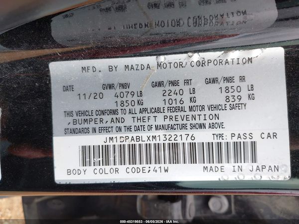 2021 MAZDA MAZDA3 SELECT