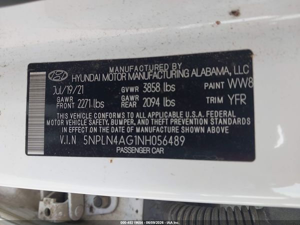 2022 HYUNDAI ELANTRA SEL