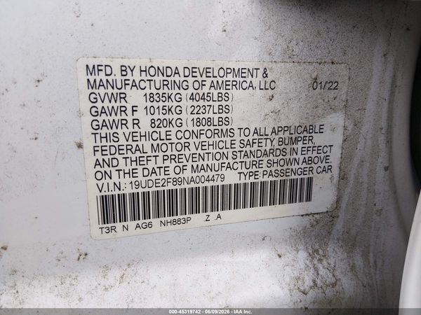 2022 ACURA ILX