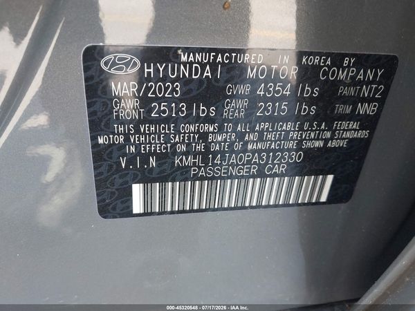 2023 HYUNDAI SONATA SEL