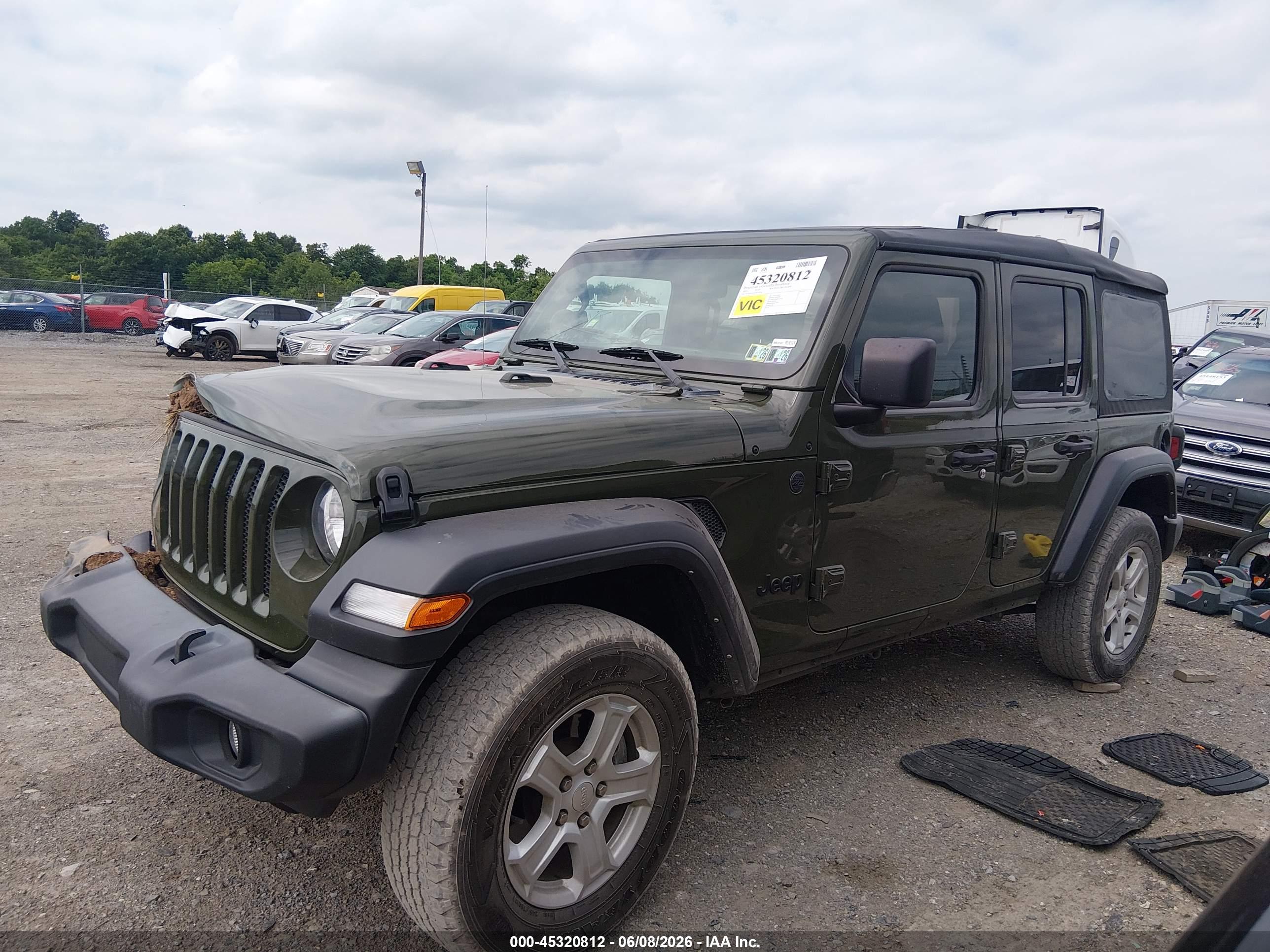 2022 JEEP WRANGLER UNLIMITED SPORT S 4X4