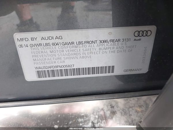 2015 AUDI A8 L 4.0T