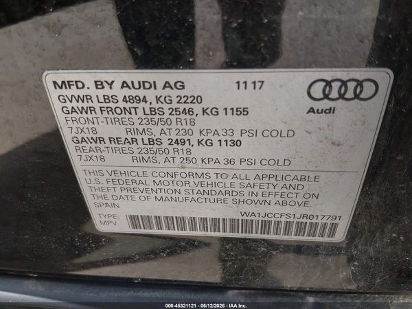 2018 AUDI Q3