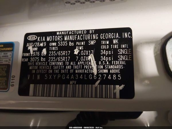 2020 KIA SORENTO 2.4L LX
