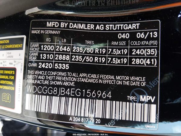 2014 MERCEDES-BENZ GLK 350 4MATIC