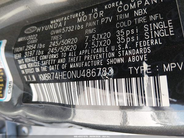 2022 HYUNDAI PALISADE CALLIGRAPHY
