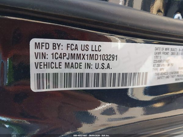 2021 JEEP CHEROKEE LATITUDE LUX 4X4