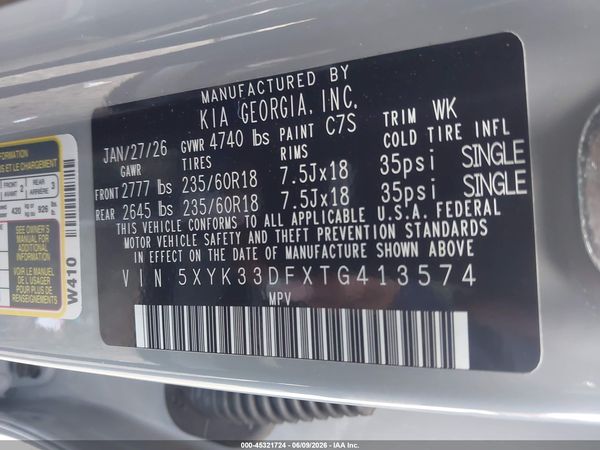 2026 KIA SPORTAGE EX