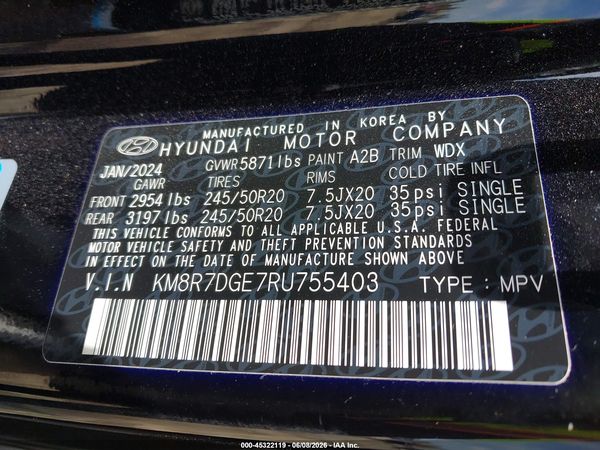 2024 HYUNDAI PALISADE CALLIGRAPHY