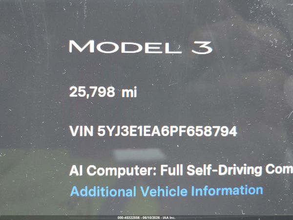 2023 TESLA MODEL 3 REAR-WHEEL DRIVE