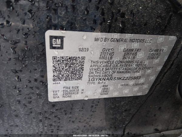 2019 CADILLAC XT5 STANDARD