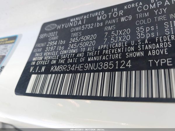2022 HYUNDAI PALISADE SEL