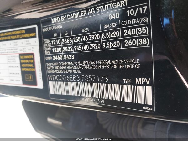 2018 MERCEDES-BENZ AMG GLC 43 4MATIC