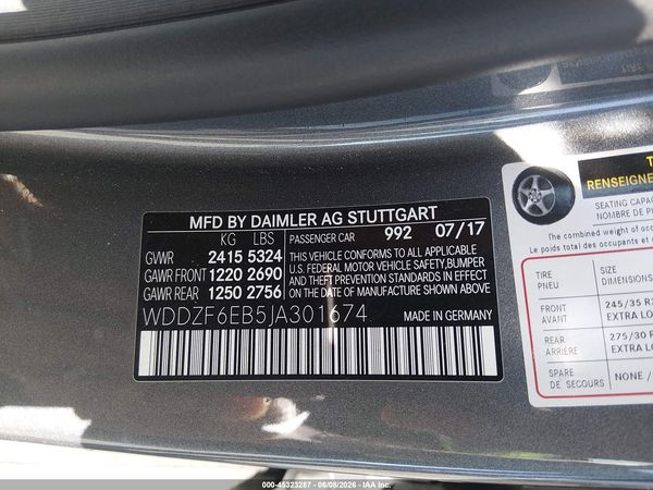 2018 MERCEDES-BENZ AMG E 43 4MATIC