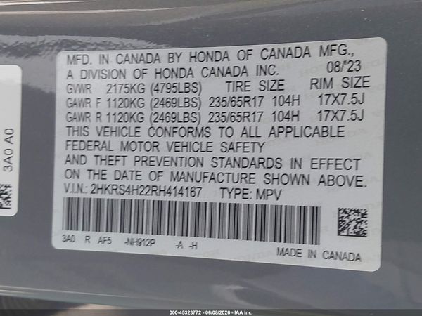2024 HONDA CR-V LX AWD