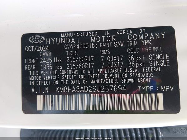 2025 HYUNDAI KONA SE
