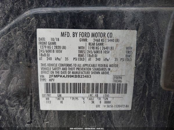 2019 FORD EDGE SEL