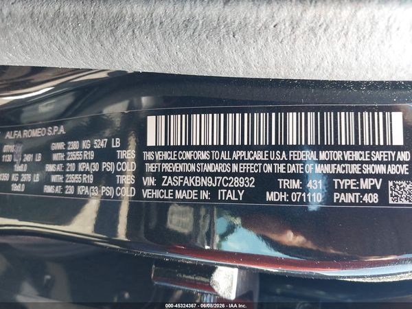 2018 ALFA ROMEO STELVIO TI AWD