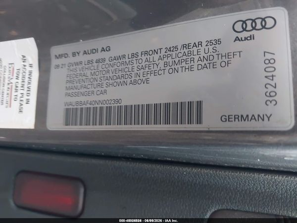 2022 AUDI A4