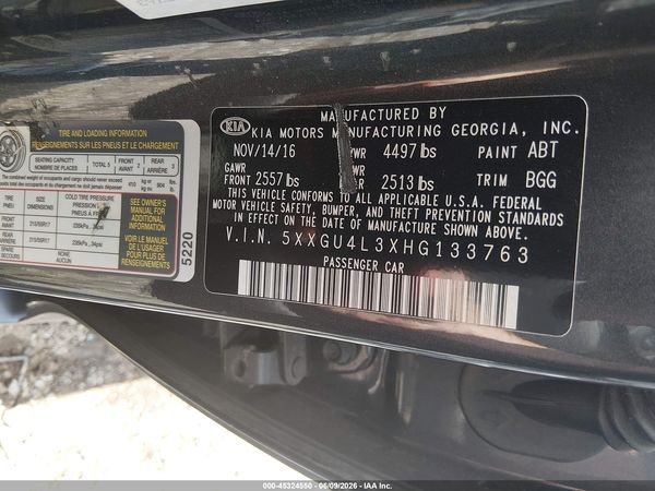 2017 KIA OPTIMA EX