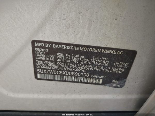 2013 BMW X5 XDRIVE35D