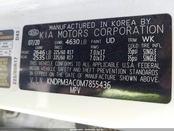 2021 KIA SPORTAGE LX