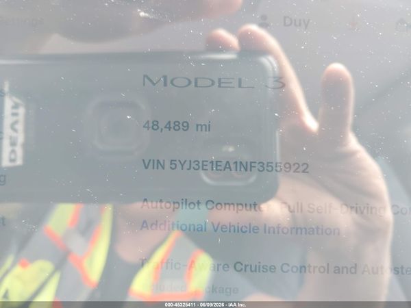 2022 TESLA MODEL 3 REAR-WHEEL DRIVE