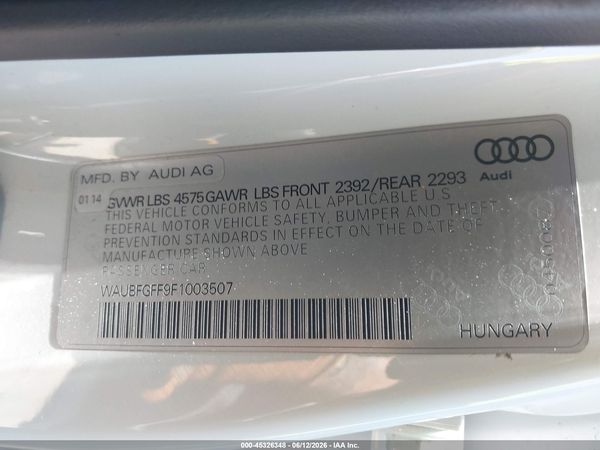 2015 AUDI A3 2.0T PREMIUM