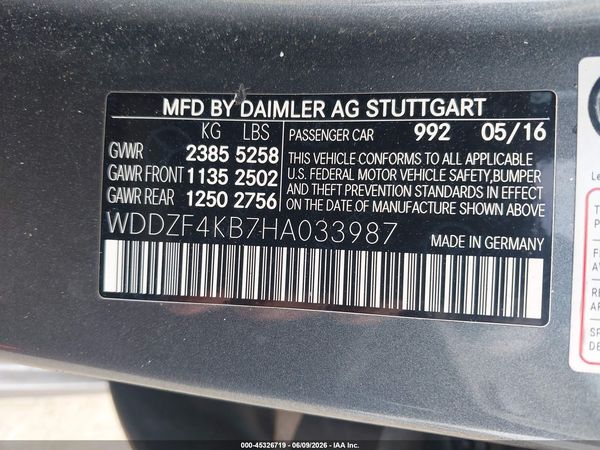 2017 MERCEDES-BENZ E 300 4MATIC