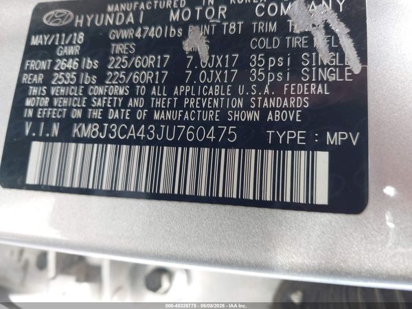 2018 HYUNDAI TUCSON SEL