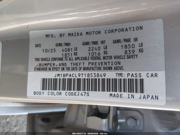 2026 MAZDA MAZDA3 2.5 S PREFERRED