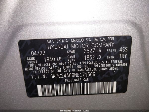 2022 HYUNDAI ACCENT SE