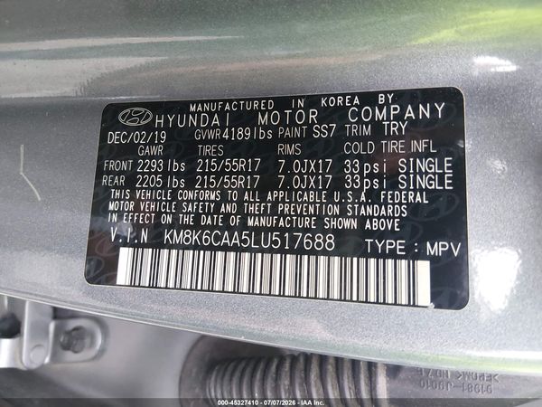 2020 HYUNDAI KONA SEL PLUS