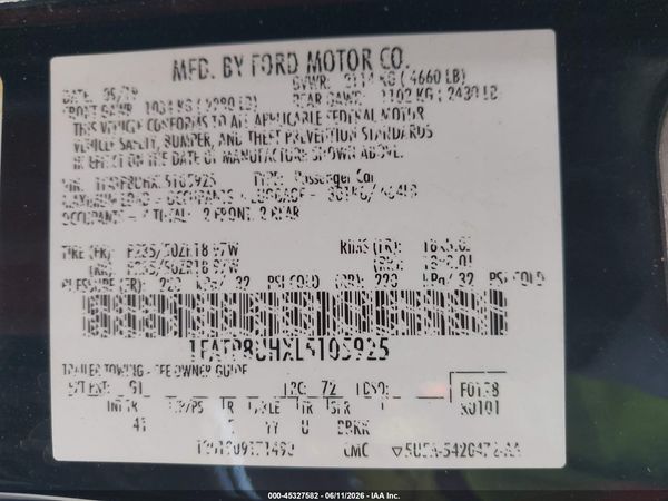 2020 FORD MUSTANG ECOBOOST PREMIUM