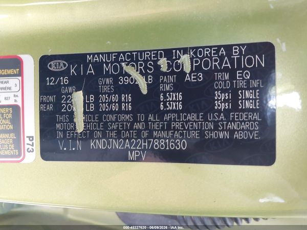2017 KIA SOUL Base