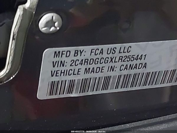 2020 DODGE GRAND CARAVAN SXT