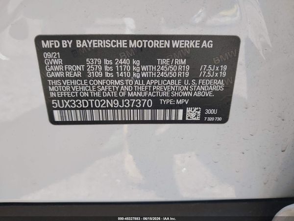 2022 BMW X4 XDRIVE30I
