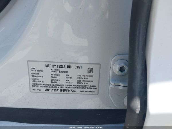 2021 TESLA MODEL S